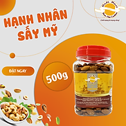 Hạt hạnh nhân sấy Hodi - NaVi hũ quai xách 500g hũ nắp vặn bảo quản hạt tốt