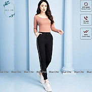 Quần jogger nữ Blue Chic dáng dài ống suông thun cạp chun năng động cá