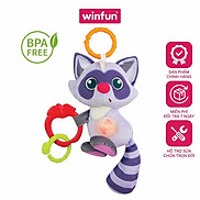 Đồ chơi treo nôi cảm ứng phát nhạc - bạn gấu mèo dễ thương Winfun WF720020