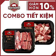 HCM Combo Heo tiếp kiệm Ba rọi đa năng - Sườn non Meat Master  400 G  -