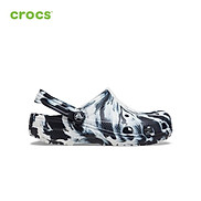 Giày lười trẻ em Crocs FW Classic Clog Kid Marbled Blk Whi - 207464-066