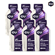 GU Energy Gel Năng Lượng Chạy Bộ Vị Jet BlackBerry - Combo 6 Gói