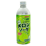 Combo 6 chai Nước Soda Sangaria Melon 500gr Vị Dưa lưới