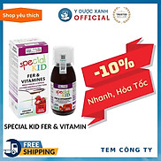 SPECIAL KID FER & VITAMIN, 125ml, Siro sắt và vitamin cho bé của Pháp