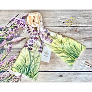 Khăn Choàng Cổ Lụa Vẽ Tay Lavender SenSilk 180x55cm, Quà Tết 2022