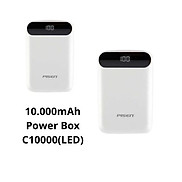 Combo 2 Sạc dự phòng Pisen 10.000mAh Power Box C10000LED- Hàng chính hãng