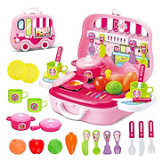 Hộp Bếp Nấu Ăn Hình Ô Tô Toys House 008-915 Màu Hồng
