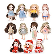 Búp bê Barbie công chúa 3D dễ thương 17cm có 13 khớp cử động linh hoạt