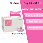 Nước súc miệng bỏ túi OKINA dòng LONG SPIN ROSE Nhật Bản hương Hoa Hồng