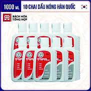 1000ml Bộ 10 chai dầu nóng Hàn Quốc xoa bóp massage Antiphlamine Chai 100ml