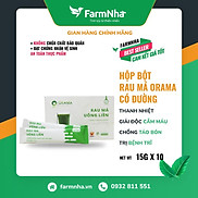 Rau Má Uống Liền ORAMA Có Đường Phèn Hộp 10 Gói x15gr - Loại không đường