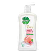 SỮA TẮM DETTOL ONZEN DƯỠNG DA ĐÀO & PHÚC BỒN TỬ 950G CHAI