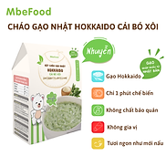 Cháo nhuyễn cho bé ăn dặm MBeFood Bột cháo gạo Nhật Hokkaido cải bó xôi