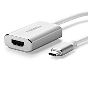 Cáp chuyển đổi USB-C Sang HDMI âm cao cấp hỗ trợ 4K 2K Vỏ nhôm dài 25cm