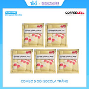 Combo 5 gói Socola trắng Premium với Quả mâm xôi và Nhân sâm trắng thượng