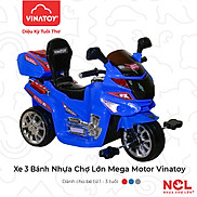 Xe 3 Bánh Nhựa Chợ Lớn Mega Motor Không Nhạc - M1817A-X3B