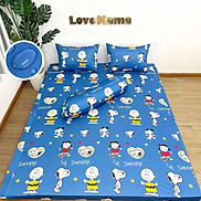 Ga chống thấm Cotton Snoopy không sột soạt, không nóng, mềm mại thoáng mát