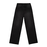 Quần jean nữ lưng cao ống rộng màu đen DKMV Skinny Jean-Black