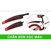 Chắn bùn xe đạp - Màu đỏ đen - Bộ 2 tấm