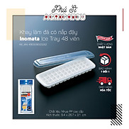 Khay làm đá có nắp đậy Inomata Ice Tray 48 viên