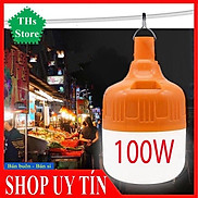 Bóng đèn tích điện 6-8h , loại 100w sạc tích điện có móc treo