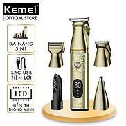 Tông đơ đa năng 5in1 Kemei KM-5859 chuyên cắt tóc, chấn viền, cạo râu