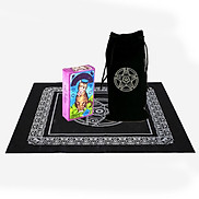 Combo Bộ Bài Bói Cat Tarot New Cao Cấp và Túi Nhung Đựng Tarot và Khăn