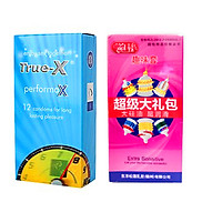 Bao cao su True -x performax kéo dài thời gian hộp 12 cái + bao gai lớn