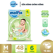 Tã bỉm dán Molfix Thiên nhiên Jumbo M48 6kg - 11kg - Gói 48 miếng