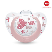 BỘ 2 TI GIẢ NUK GENIUS SILICONE 0-6M SẮC MÀU