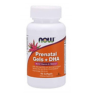 NOW Prenatal Gels + DHA - Bổ Sung Dinh Dưỡng Cho Mẹ & Bé Trước - Trong