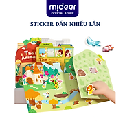 Miếng dán dùng nhiều lần Mideer Reusable Jelly Sticker Set dán được trên