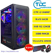 Case máy tính để bàn chơi game MAX PC CPU core i5 10400F, Ram 16GB