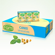 Thùng sữa đậu nành Fami Canxi Nguyên vị 200ml x 36 hộp