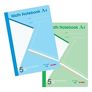 Vở caro Klong 5 5 200tr 70 92 Math Notebook MS 298