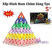 Đồ chơi trẻ em xếp hình lắp ghép nam châm sáng tạo dành cho bé từ 5 tuổi