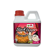 Sốt tiêu đen Black Pepper - Soy Asahi - 1 Kg Chai - Đậm vị tiêu đen