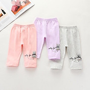 minqate Set 3 Quần Legging Lửng Cho Bé Gái Cực Xinh Hàng Quảng Châu Cao Cấp