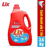 Nước giặt Lix Đậm Đặc Hương Hoa Chai 3.6kg - Tẩy Sạch Cực Mạnh Vết Bẩn