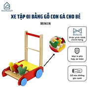 Xe Tập Đi Bằng Gỗ Con Gà Nhiều Màu Sắc, An Toàn Cho Bé