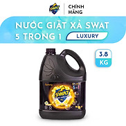 Nước Giặt Xả Swat 5 In 1 Hương Luxury Siêu Thơm Can 3.8kg