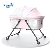 Nôi gấp gọn cho bé KAWAII HOME, Nôi em bé sơ sinh - Bảo hành 12 tháng TẶNG