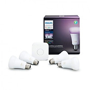 Bộ đèn Philips Hue White and Color Ambiance 4 x A19 Bulbs + 1 Hub