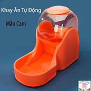 Khay ăn tự động Khay uống tự động cho Chó Mèo dung tích 3.8L Thiết kế hình