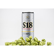 Thùng Bia S18 Silver 24 Lon, 330 ml Lon Cao