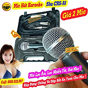 MICRO KARAOKE SHU CRS 58 MÍC HÁT NHẸ MIC HÁT CÓ DÂY SHU CRS58