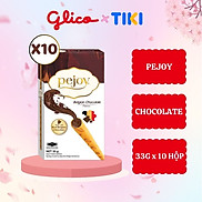 Bánh que nhân kem socola GLICO Pejoy Chocolate Combo 10 hộp