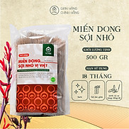 Miến Dong Sợi Nhỏ VỊ VIỆTGói 500 Gam, 100% Từ Củ Dong Riềng Đỏ, Sợi Dai