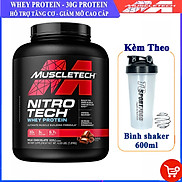 Combo Sữa tăng cơ cao cấp Whey Protein Nitro Tech của MuscleTech hộp 4 LBS