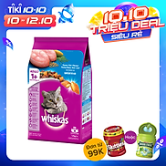 Thức ăn mèo Whiskas vị cá biển túi 1.2kg